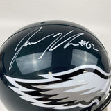 Autographed/Signed JASON KELCE Philadelphia Eagles Full Size F/S Helmet JSA COA