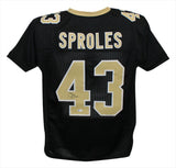 Darren Sproles Autographed/Signed Pro Style Black XL Jersey BAS 31494