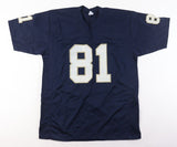 Tim Brown Signed Notre Dame Fighting Irish Jersey (JSA COA) Oakland Raiders W.R.