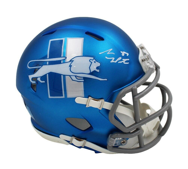 Sam Laporta Signed Detroit Lions Speed Alternate 2023 NFL Mini Helmet