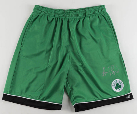 Larry Bird Signed Boston Celtics Basketball Shorts (Beckett) 12xAll Star Forward