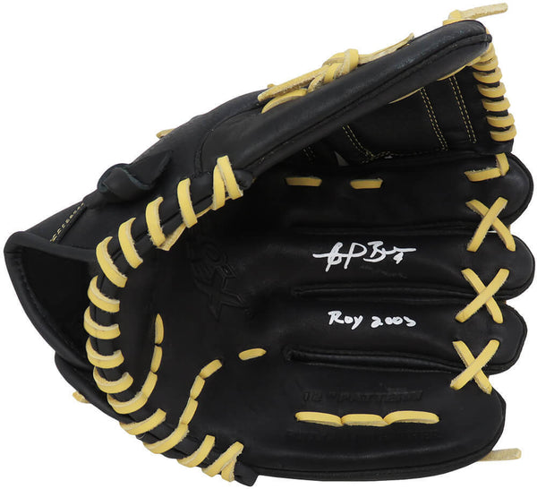 Angel Berroa Signed Franklin Black & Brown Baseball Fielders Glove w/ROY -SS COA