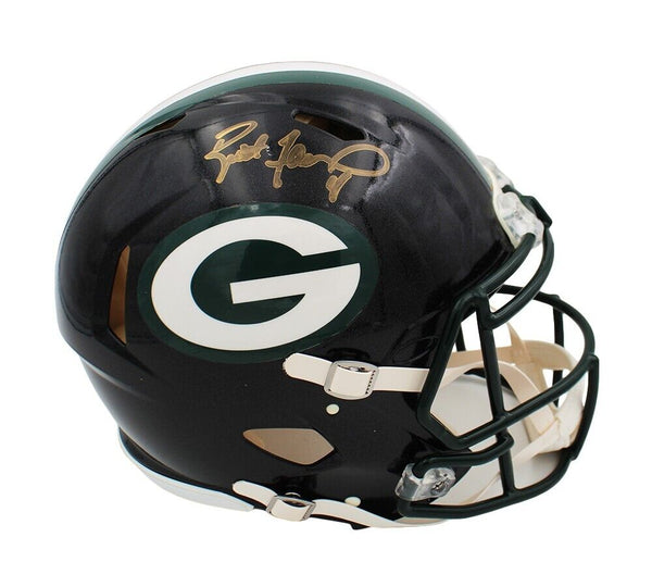 Brett Favre Signed Green Bay Packers Speed Authentic Custom Glossy Black Helmet