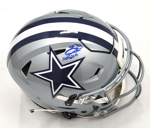 Emmitt Smith Autographed Dallas Cowboys Speed Flex Helmet W/HOF 2010 Beckett