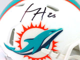 Xavien Howard Autographed Miami Dolphins Speed Mini Helmet - Beckett Witness *B