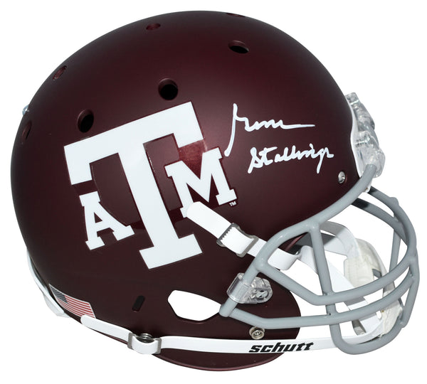 GENE STALLINGS AUTOGRAPHED SIGNED TEXAS A&M AGGIES FULL SIZE HELMET TRISTAR