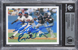 Deion Sanders "Primetime" Signed 1992 Upper Deck #SP3 FB/BB Card BAS Slabbed