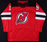 Travis Zajac Signed Devils Jersey (Beckett COA) Veteran New Jersey Center