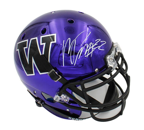 Marcus Peters Signed Washington Huskies Schutt Authentic Purple Chrome NCAA Helm