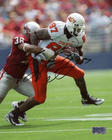 BRANDON PETTIGREW AUTOGRAPHED SIGNED OKLAHOMA STATE COWBOYS 8x10 PHOTO COA