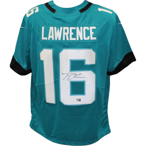 Trevor Lawrence Signed Jacksonville Jaguars Nike Teal Jersey FAN 44060