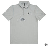 Collin Morikawa PGA Autographed Adidas Grey Polo Shirt UDA