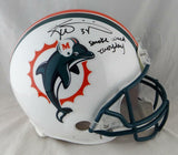 Ricky Williams Autographed Miami Dolphins F/S ProLine Helmet w/ Smoke Weed- JSA