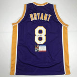 Autographed/Signed KOBE BRYANT Los Angeles Purple Basketball Jersey PSA/DNA COA