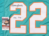 Mercury Morris Signed Miami Dolphins Jersey (JSA COA) Inscribed "1972 17-0"