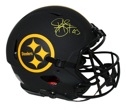 Troy Polamalu Signed Pittsburgh Steelers Authentic Eclipse Helmet BAS 34213