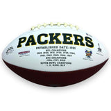 Rashan Gary Autographed Signed Green Bay Packers Logo Football - Beckett