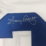 Autographed/Signed Tony Dorsett Dallas White Football Jersey JSA COA