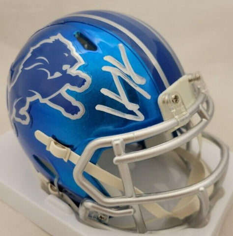 Hendon Hooker Signed Detroit Lions Flash Alternate Speed Mini Helmet (Beckett)