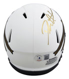 Florida State Deion Sanders Signed Lunar Speed Mini Helmet BAS Witnessed