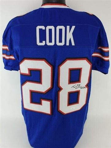 James Cook Signed Bills Jersey (JSA COA) Buffalo 2022 2nd Rnd Pk / Univ. Georgia