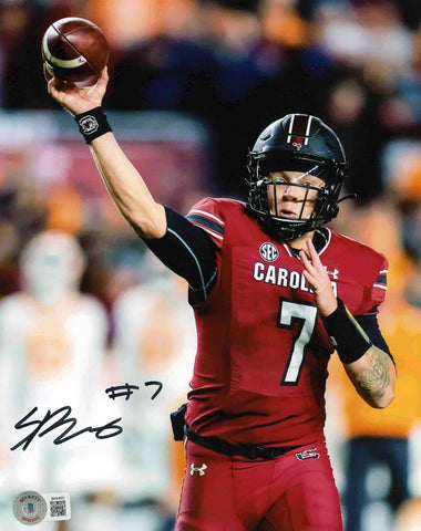 SPENCER RATTLER SIGNED SOUTH CAROLINA GAMECOCKS VS TENNESSEE 8x10 PHOTO BECKETT