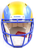 Aaron Donald Autographed Rams F/S Flash Speed Authentic Helmet - Beckett W Holo