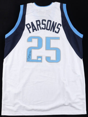 Chandler Parsons Signed Dallas Mavericks White Jersey (JSA COA) Ex-Florida Gator