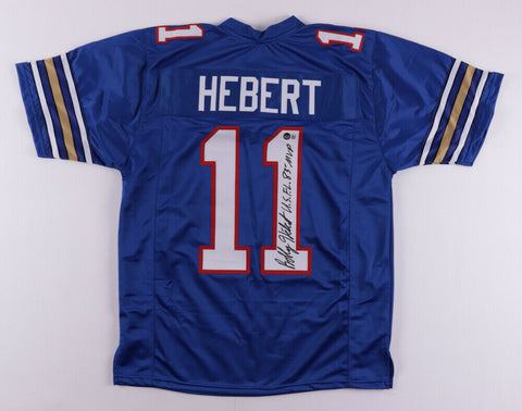 Bobby Hebert Signed Michigan Panthers Jersey Insc "U.S.F.L. 83' MVP" Beckett COA