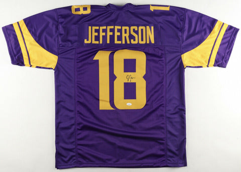 Justin Jefferson Signed Minnesota Viking Color Rush Jersey (JSA COA) 2020 Top Pk