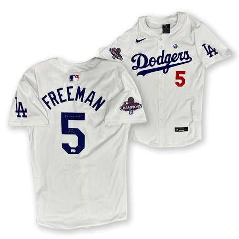 Freddie Freeman Autographed Dodgers 2024 World Series MVP Nike Elite Jersey MLB