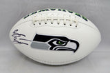 Brian Bosworth Autographed Seattle Seahawks Logo Football- JSA Witnessed Auth