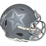 Deion Sanders Signed Dallas Cowboys Slate Mini Helmet BAS 42767