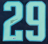 VINCE DUNN Autographed Seattle Kraken Navy Inaugural Patch Jersey FANATICS