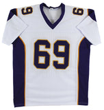 Jared Allen Authentic Signed White Pro Style Jersey Autographed BAS Witnessed