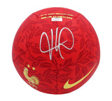 Kylian Mbappe Signed Red French Federation National Soccer Ball