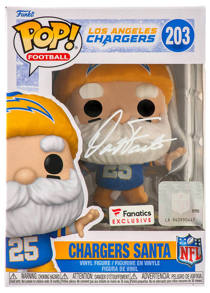 Dan Fouts Signed Los Angeles Chargers 'SANTA' Funko Pop Doll #203 (SCHWARTZ COA)