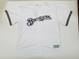 CHRISTIAN YELICH Autographed "18 NL MVP" Cool Base White Brewers Jersey STEINER