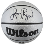 Celtics Larry Bird Signed Wilson Platinum Edition Basketball w/ Case BAS Wit