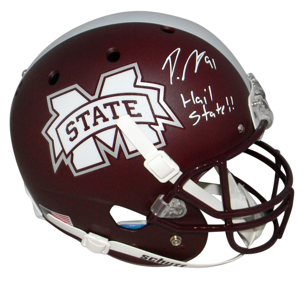 PRESTON SMITH SIGNED MISSISSIPPI STATE BULLDOGS FULL SIZE HELMET BECKETT