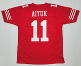 Brandon Aiyuk Signed San Francisco 49ers Pro Style Red Jersey Beckett Witnessed