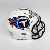 Eddie George Autographed Signed Tennessee Titans White Mini Helmet Beckett