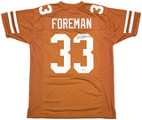 TEXAS LONGHORNS D'ONTA FOREMAN AUTOGRAPHED ORANGE JERSEY BECKETT WITNESS 229534