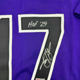 Framed Autographed/Signed Todd Helton HOF 24 35x39 Purple Jersey Tristar COA