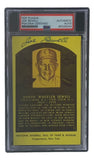 Joe Sewell Signed 4x6 Cleveland Hall Of Fame Plaque Card PSA/DNA 85026254