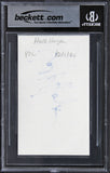 Hulk Hogan WWE Authentic Signed 3x5 Index Card Autographed BAS Slabbed 2