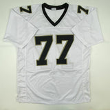 Autographed/Signed WILLIE ROAF HOF 2012 New Orleans White Jersey JSA COA Auto