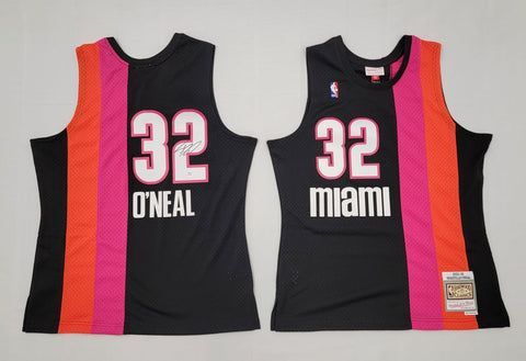 Shaquille O'Neal Signed Heat M&N Floridians T/B Swingman Jersey PSA/DNA ITP