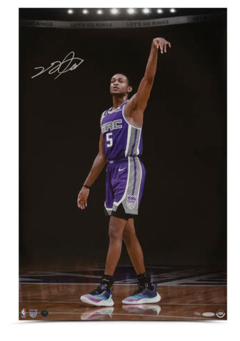 De'Aaron Fox Autographed "Let it Hang" 16x20 Photo UDA LE 150