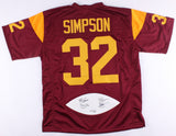 OJ Simpson, Marcus Allen, White, & Garrett Signed USC Jersey Heisman R.B Winners